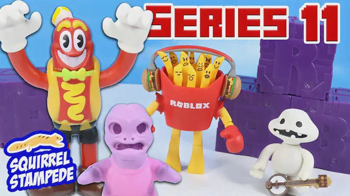 ROBLOX Series 11 Mystery Boxes Werner Weenie and a Gang O'Fries Action Figure Review