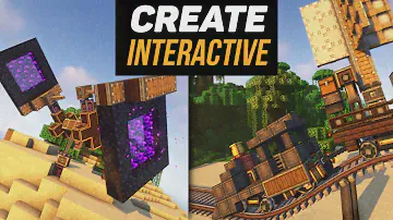 Гайд по Create Interactive 1.18.2-1.20.1 Новые поезда, подшипники и физика (minecraft java)