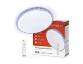 ASD/inHome светильник светодиодн. управляемый 80W(6000lm) 2K-4K-6K d500x80 пульт ДУ COMFORT MYSTERY-RGB 5185 (арт. 800850)