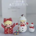 Оригинальная подарочная коробка POPMART Sweet Bean Mystery, модель серии Snow Baby, Рождественская милая фигурка из аниме, Подарочная коробка-сюрприз, Слепая коробка