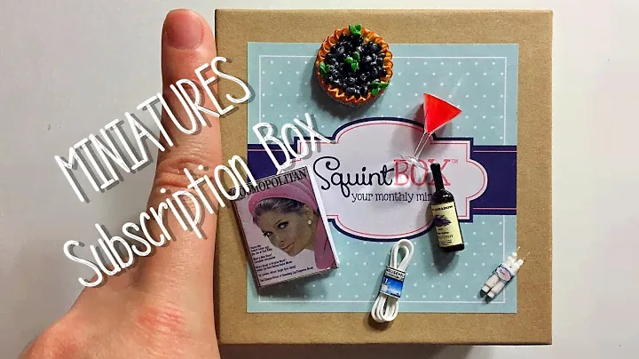 SquintBox Miniatures Subscription Box Unboxing