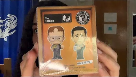 ASMR quick funky pop mystery mini The Office Edition unboxing