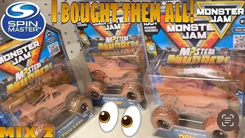I Bought ALL The NEW Mystery Mudders From MIX 2! - Spin Master Monster Jam INSTORE & Review!