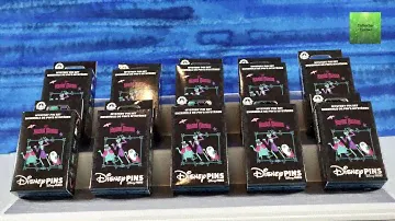 Disney The Haunted Mansion Mystery Trading Pin Set Unboxing