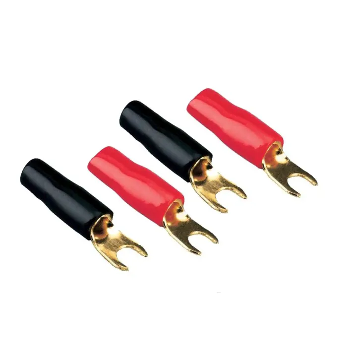 Силовая клемма Mystery 8 GA spade terminals, набор 4 шт.-0