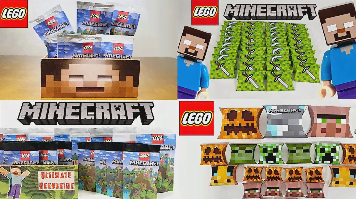 Mystery Lego Minecraft 100+ Pack Opening! | DIY Compilation