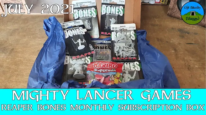 Reaper Bones Miniatures Subscription Box July 2021