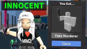 I had KNIFE as INNOCENT in MM2 | Murder Mystery 2