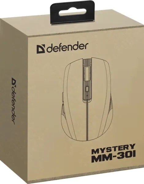 Мышь DEFENDER игровая бесп,+ Bluetooth 2,4G Mystery MM-301 LED,4D,1600dpi, АКБ фиолет (52301)-1