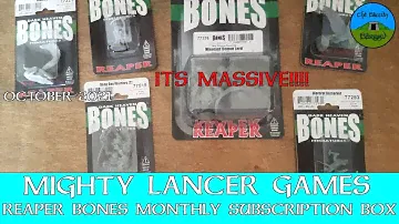 Reaper Bones Miniatures Subscription Box October 2021
