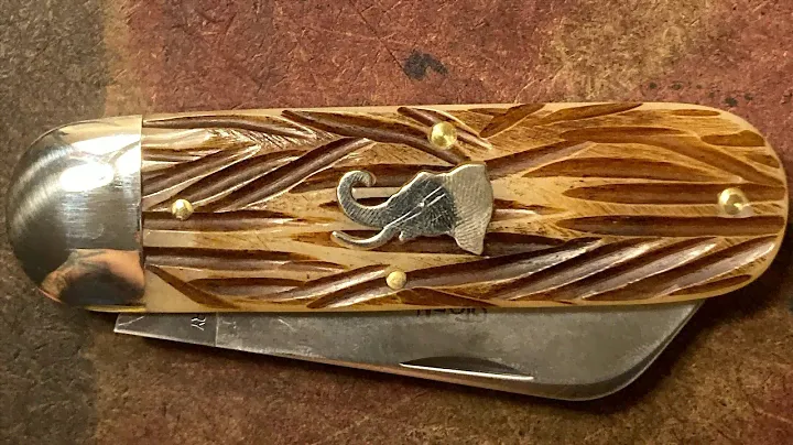 Great Eastern Cutlery 363122 India Jigged Bone GEC Elephant Toe Pocket Knife 1095 Carbon Steel
