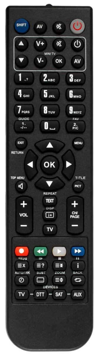 Replacement remote control for Mystery MMTC-1520D-0